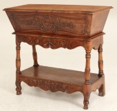 FRENCH WALNUT LIFT TOP PETRIN