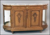 FRENCH WALNUT MARBLE TOP BAR C