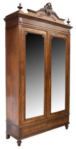 FRENCH WALNUT MIRRORED
