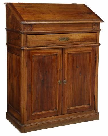 FRENCH WALNUT SLANT-FRONT LECTERN