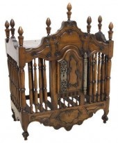 FRENCH WALNUT SPINDLED PANETIE