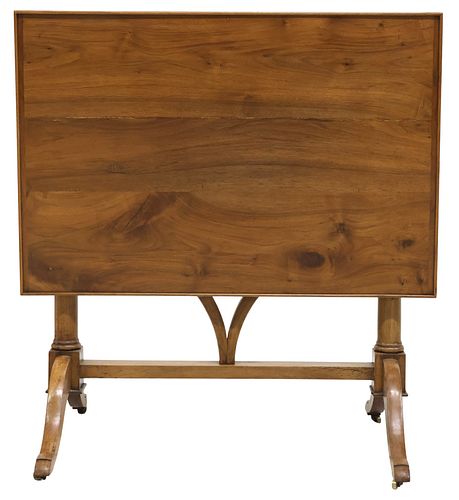 FRENCH WALNUT TILT-TOP WINE