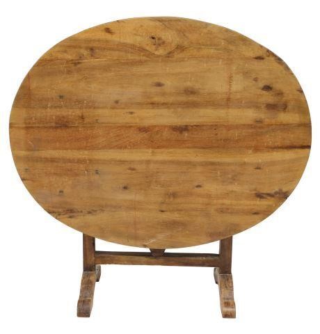 FRENCH WALNUT TILT-TOP WINE TASTING