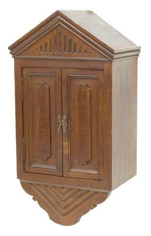 FRENCH WALNUT WALL CABINETFrench