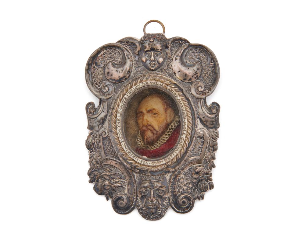 FRENCH WAX PORTRAIT OF MATHIEU MOLE