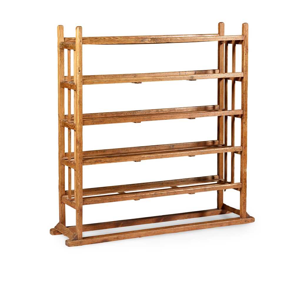 † FRENCH WAXED PINE BAKER'S RACK