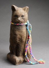 FRENCH WEATHERED CONCRETE CAT,