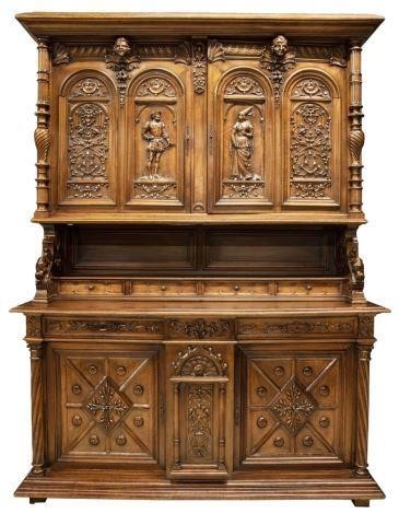 FRENCH WELL-CARVED WALNUT DEUX