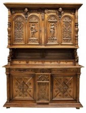 FRENCH WELL-CARVED WALNUT DEUX