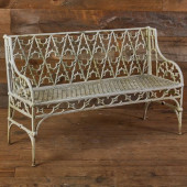 FRENCH WHITE PAINTED CAST-IRON