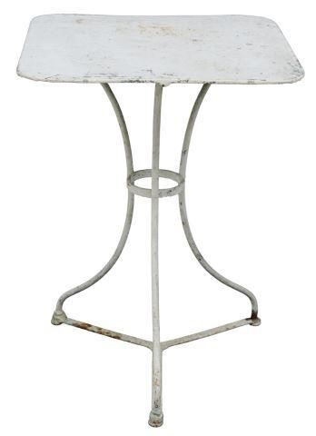 FRENCH WHITE PAINTED IRON PATIO
