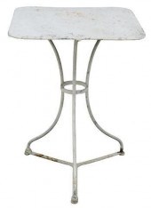 FRENCH WHITE PAINTED IRON PATI