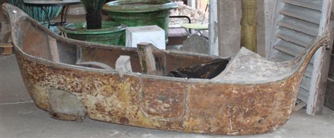 FRENCH WOODEN GONDOLA FROM A