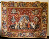 FRENCH WOOL SILK-BACKED TAPEST