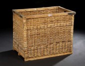 French Woven Wicker Hotel Laun