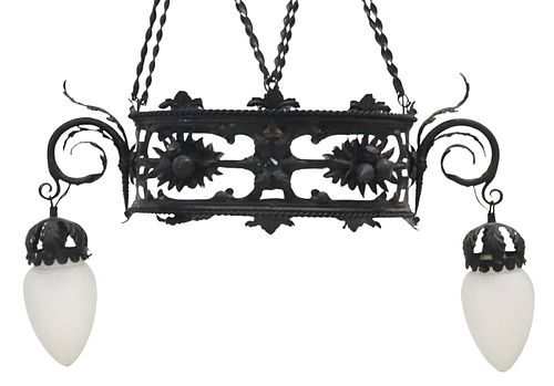 FRENCH WROUGHT IRON &AMP; FROSTED
