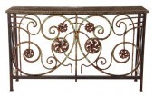 French wrought-iron and granit