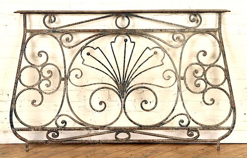 FRENCH WROUGHT IRON BALCONY PANEL