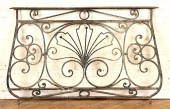 FRENCH WROUGHT IRON BALCONY PA
