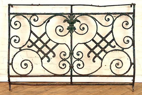 FRENCH WROUGHT IRON BALCONY PANEL