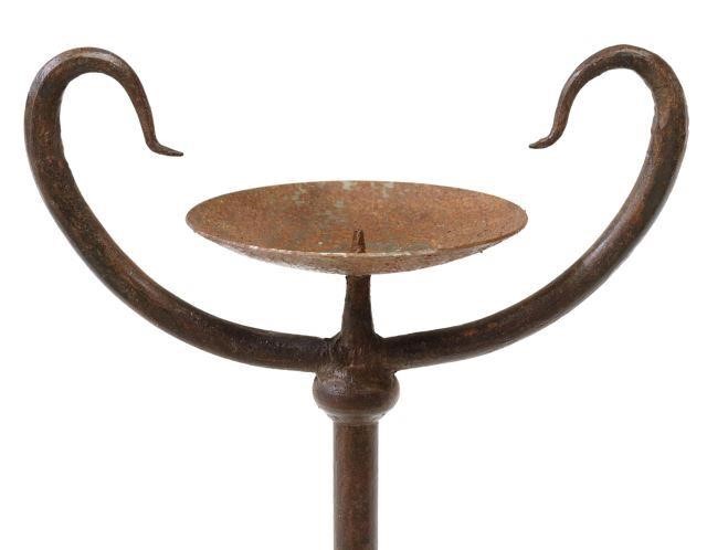 FRENCH WROUGHT IRON CANDLE