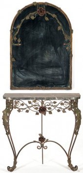 FRENCH WROUGHT IRON PIER TABLE