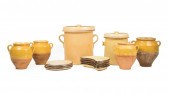 FRENCH YELLOW GLAZED POTTERY P