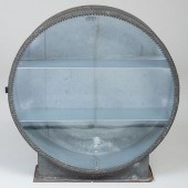 FRENCH ZINC AND GLASS OEIL DE