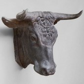 FRENCH ZINC BULL HEAD BUTCHER'