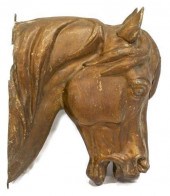 FRENCH ZINC HORSE HEAD LIVERY
