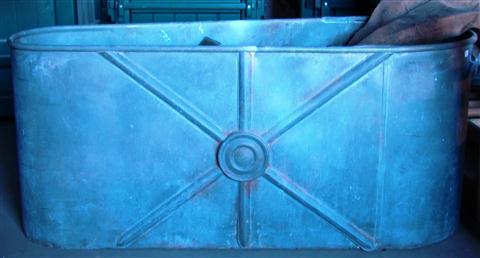 FRENCH ZINC TUB h:22 w:51 in. Other