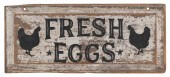 "FRESH EGGS" DOUBLE-SIDED ADVE