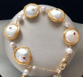 FRESH WATER COIN PEARL STERLIN