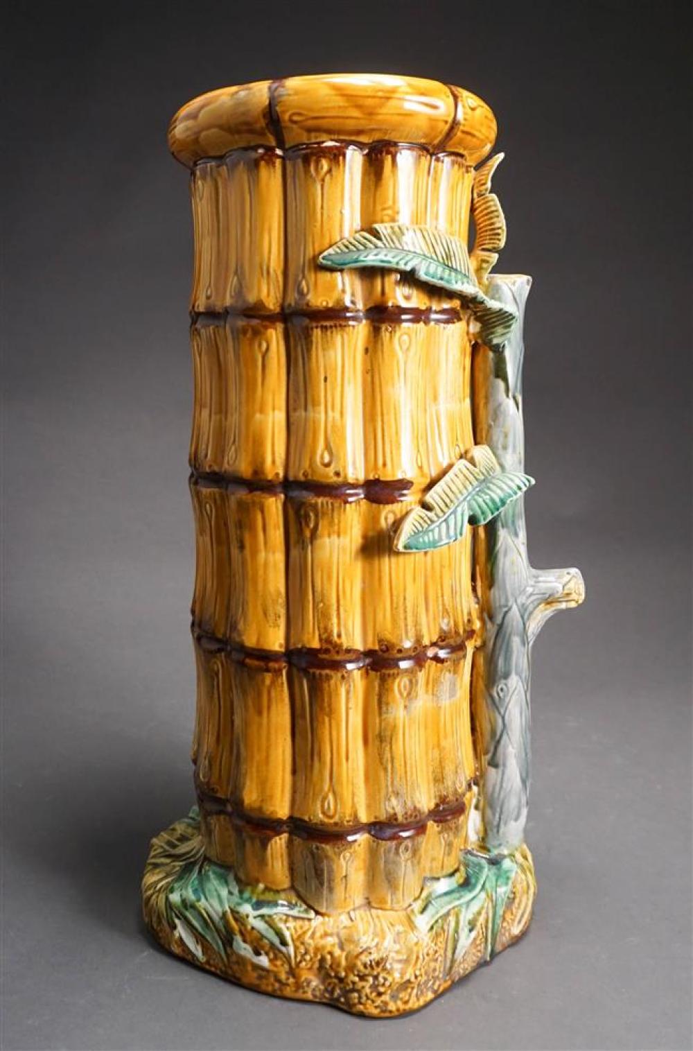 FRIE ONNAING MAJOLICA UMBRELLA JAR,