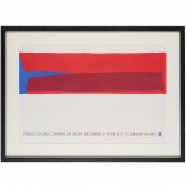 FRIEDEL DZUBAS, SIGNED POSTER