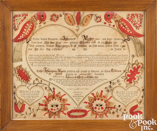 FRIEDRICH KREBS, FRAKTUR BIRTH