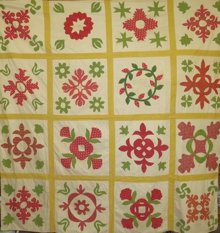 FRIENDSHIP APPLIQUE SAMPLER QUILT