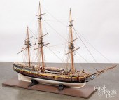 FRIGATE SAIL SHIP MODEL, 38" H