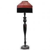 FRINGED SHADE TALL FLOOR LAMPD