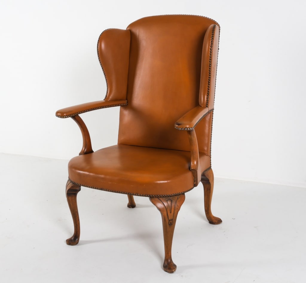 FRITS HENNINGSEN LEATHER WINGBACK
