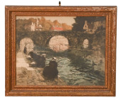 FRITS THAULOW COLORED ETCHING