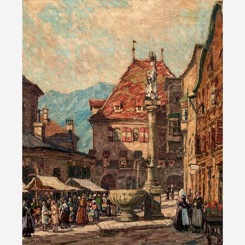 FRITZ GEYER "OBERER STADTPLATZ,