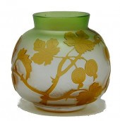 FRITZ HECKERT CAMEO GLASS CABI