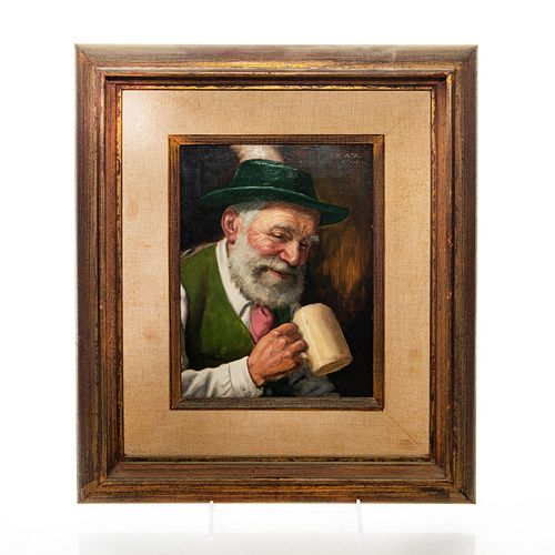 FRITZ MULLER (1913-1972) OIL ON