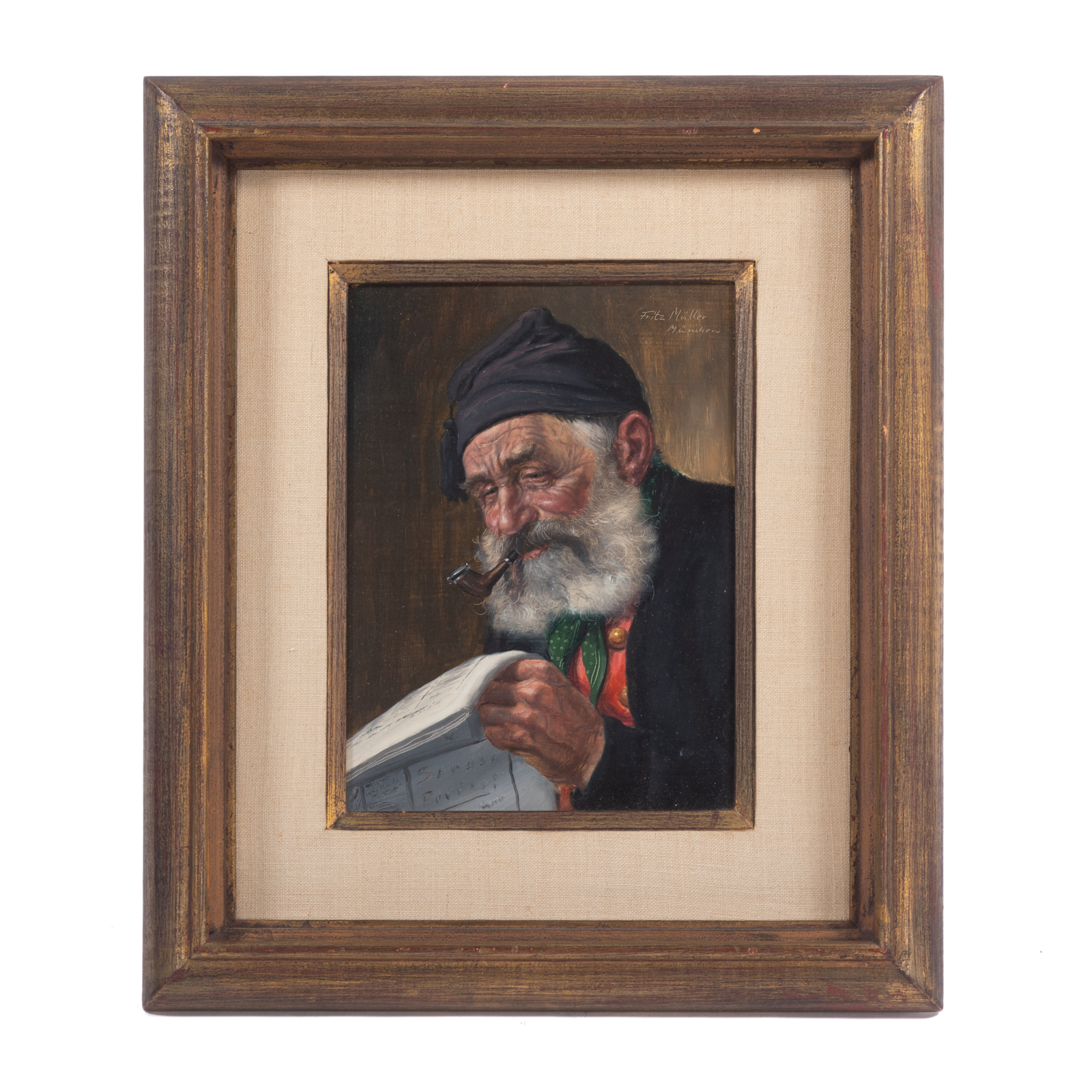 FRITZ MULLER-SCHWABEN. OLD MAN