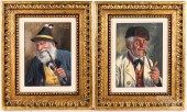 FRITZ MULLER TWO OIL ON BOARD