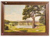 FRITZ SALIGER. LANDSCAPE WITH