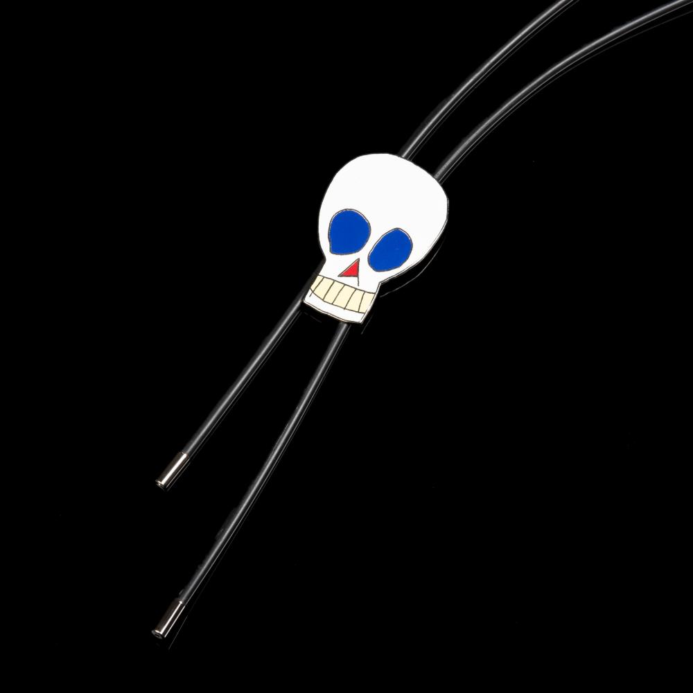 FRITZ SCHOLDER, ENAMEL SKULL BOLO