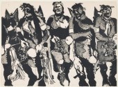 FRITZ SCHOLDER, HOPI DANCERS (