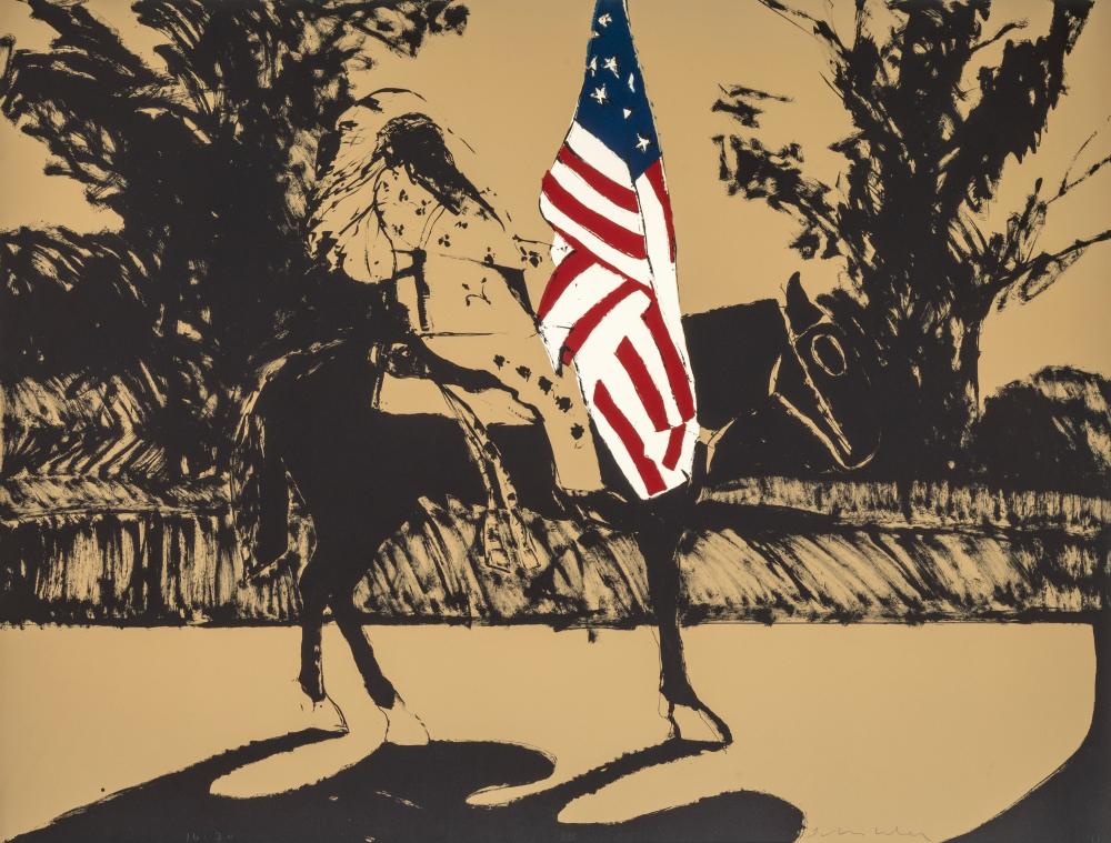 FRITZ SCHOLDER, INDIAN AT CROW